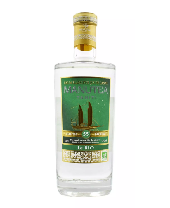 Manutea Blanc Bio Rhum Blanc Bio 70cl 55%