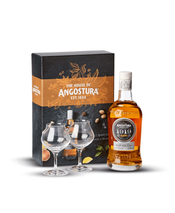 Angostura 1919 Box mit 2 Probiergläsern 70 cl 40 %