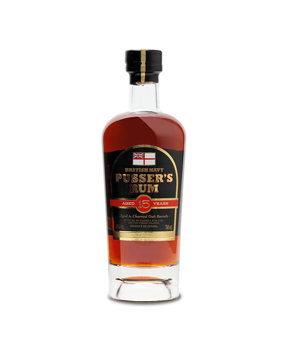 Pusser’S 15 Yo Rum (alter Rum – Navy-Stil – 15 Jahre in Bourbonfässern gereift) 70 cl 40 %