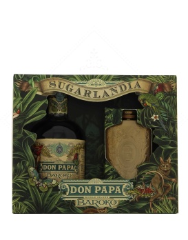 Don Papa Baroko Coffret Flask - Coffret 1 Flask Sugarlandia 70cl 40%