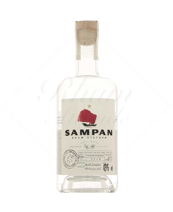 Sampan Blanc 43° - Reiner weißer Rum-Zuckerrohrsaft 70cl 43%