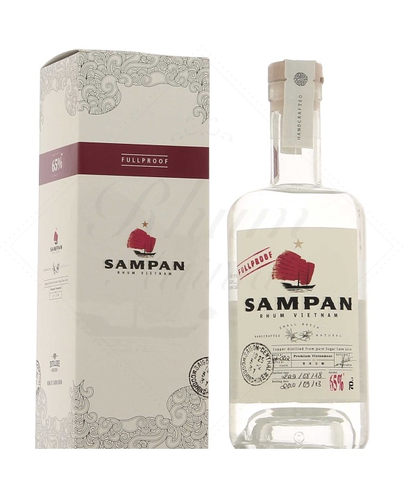 Sampan Blanc 65° Fullproof - Reiner weißer Rum-Zuckerrohrsaft 70cl 65%