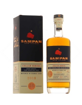 Sampan Cellar Series 2018 – Alter Rum, gereift in Ex-Cognac-Fässern 2018 70cl 47%