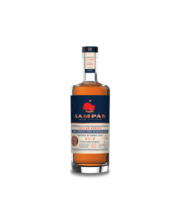 Sampan Cellar Series 2019 – Alter Rum gereift in Ex-Cognac-Fässern 2019 70 cl 45,1 %