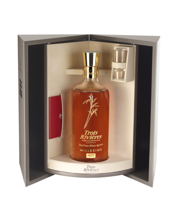 Rhum Trois Rivières Baccarat Millésime 1977 Etui à commander 70cl 43%