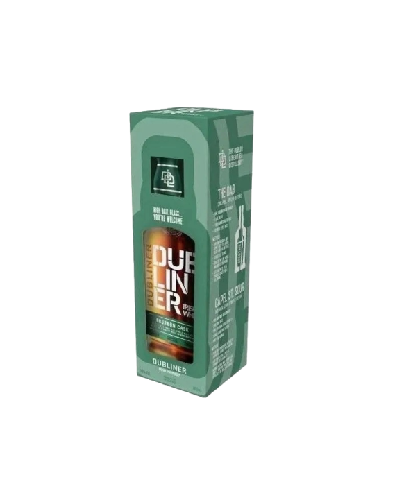 Whisky Coffret The Dubliner Bourbon Cask + 1 Verre 70cl 40%