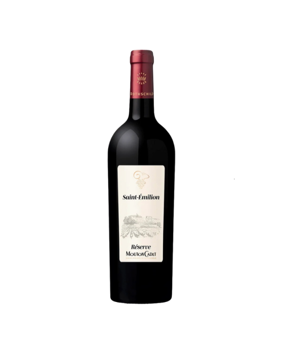 Vin Baron Philippe de Rothschild Réserve Mouton Cadet sous étui AOC St Emilion 2019 75cl 13%