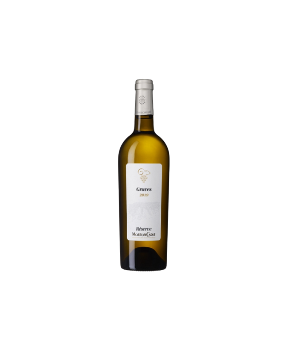 Vin Baron Philippe de Rothschild Réserve Mouton Cadet sous étui AOC Graves Blanc 2019 75cl 12,5%