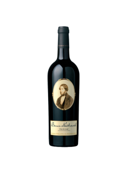 Wein Baron Philippe de Rothschild Baron Nathaniel Holzkiste mit 3 Flaschen AOC Pauillac 2019 75cl