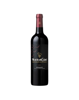 Wein Baron Philippe de Rothschild Mouton Cadet Rouge CB von 6 Flaschen Glissière AOC Bordeaux 2021 75cl 14%