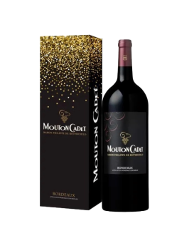 Vin Baron Philippe de Rothschild Mouton Cadet Rouge Etui 1 magnum AOC Bordeaux 2017 1,5l 13%