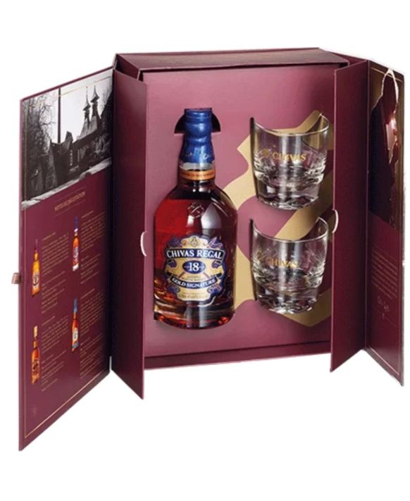 Coffret Chivas Regal 18 Ans + 2 Verres