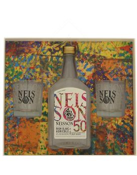 Coffret Neisson Ti-Punch Blanc 50% 70cl avec 2 Verres 